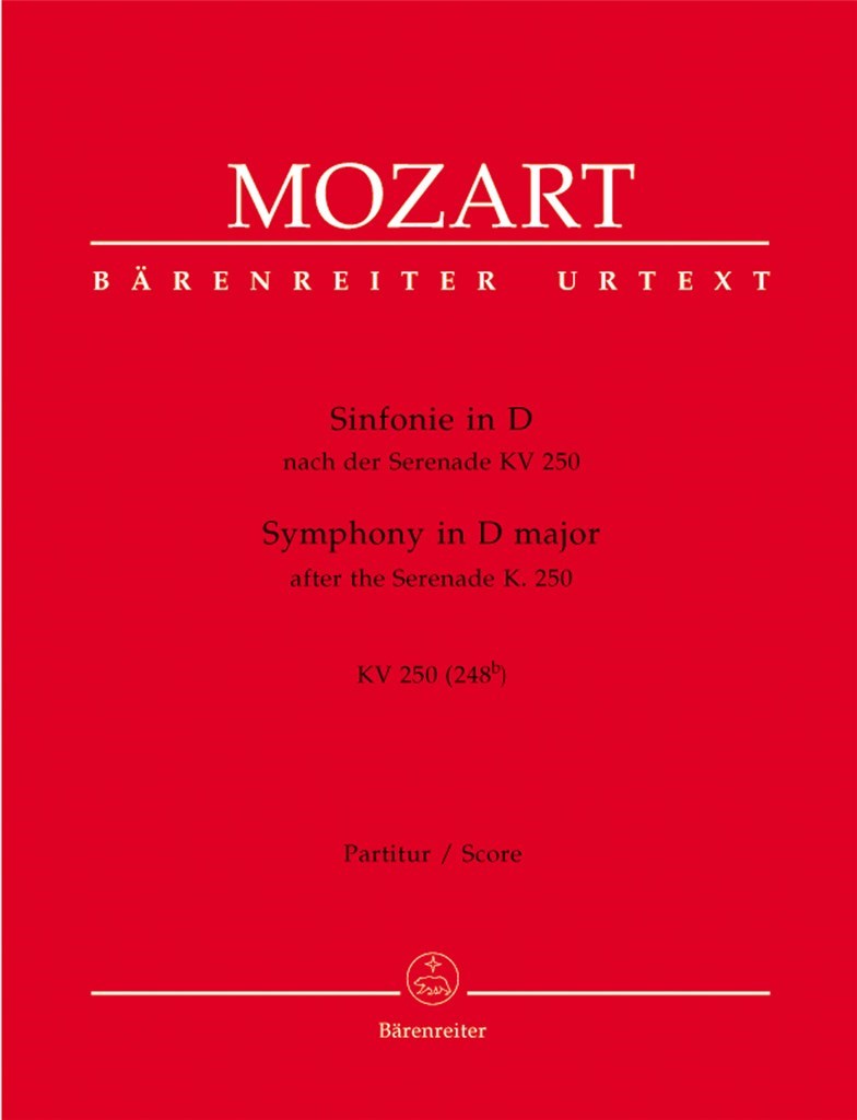 Symphony in D (K.250 K.248b) after the Serenade K.250